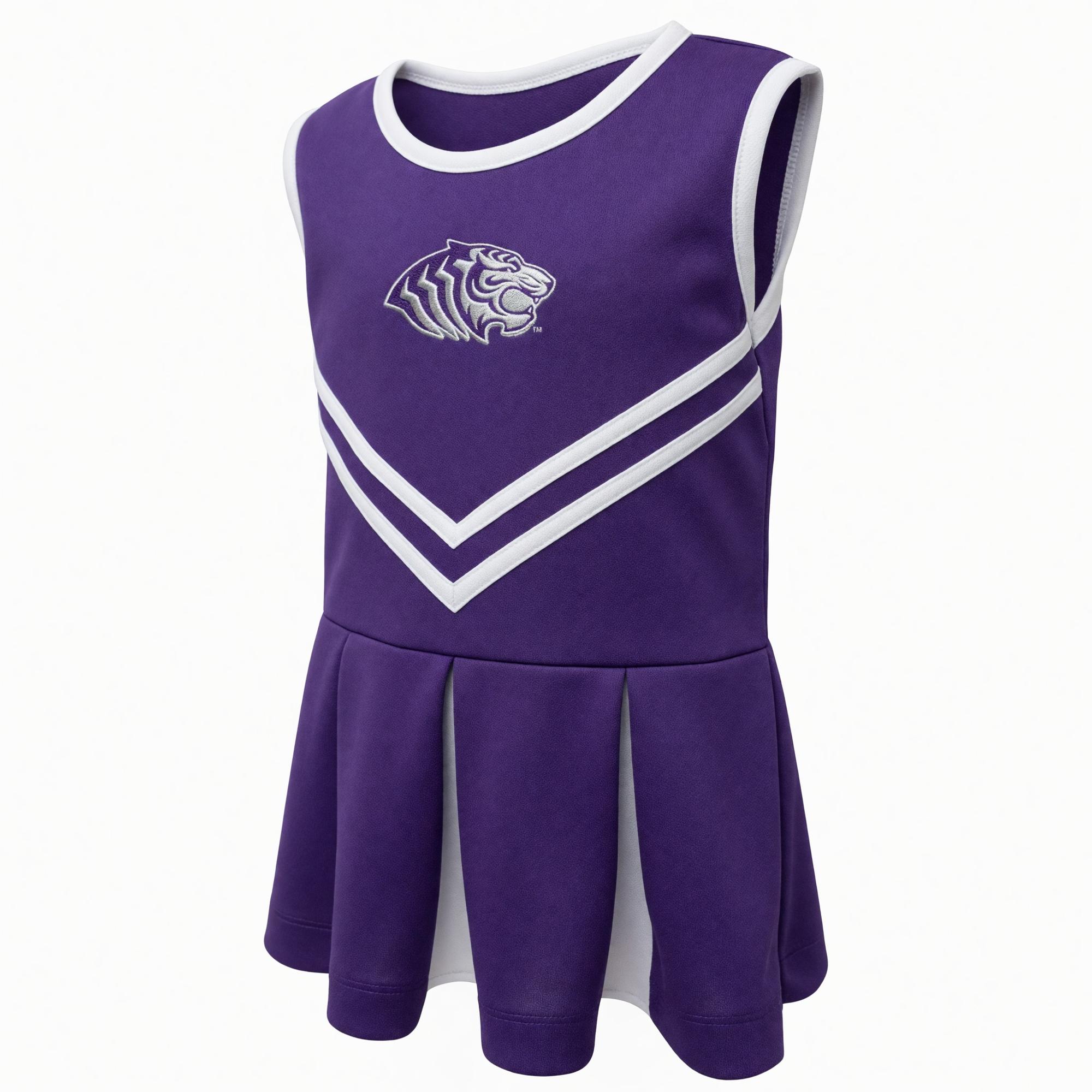 Product image 1 of 1 for Ouachita Tigers Toddler V-Front Pleated Cheer Dress