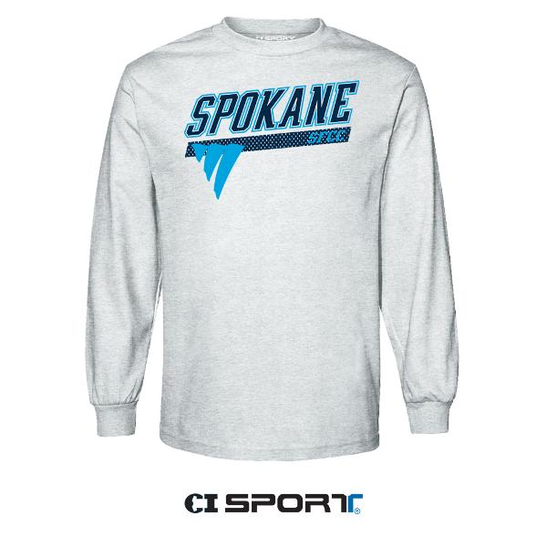 SFCC LS TEE FEIST MESH PRINT ASH; $22.99