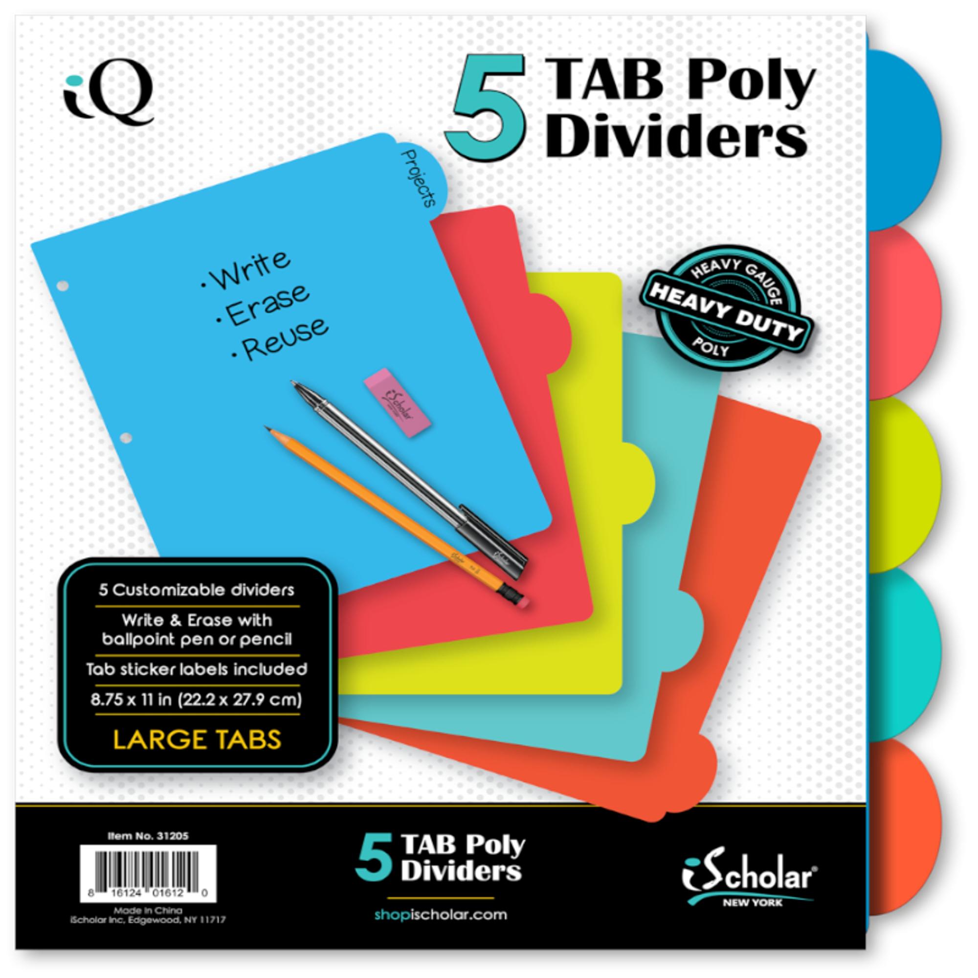 Product image 1 of 1 for Dividers-5 Tab-Poly-Heavy Roaring Spring
