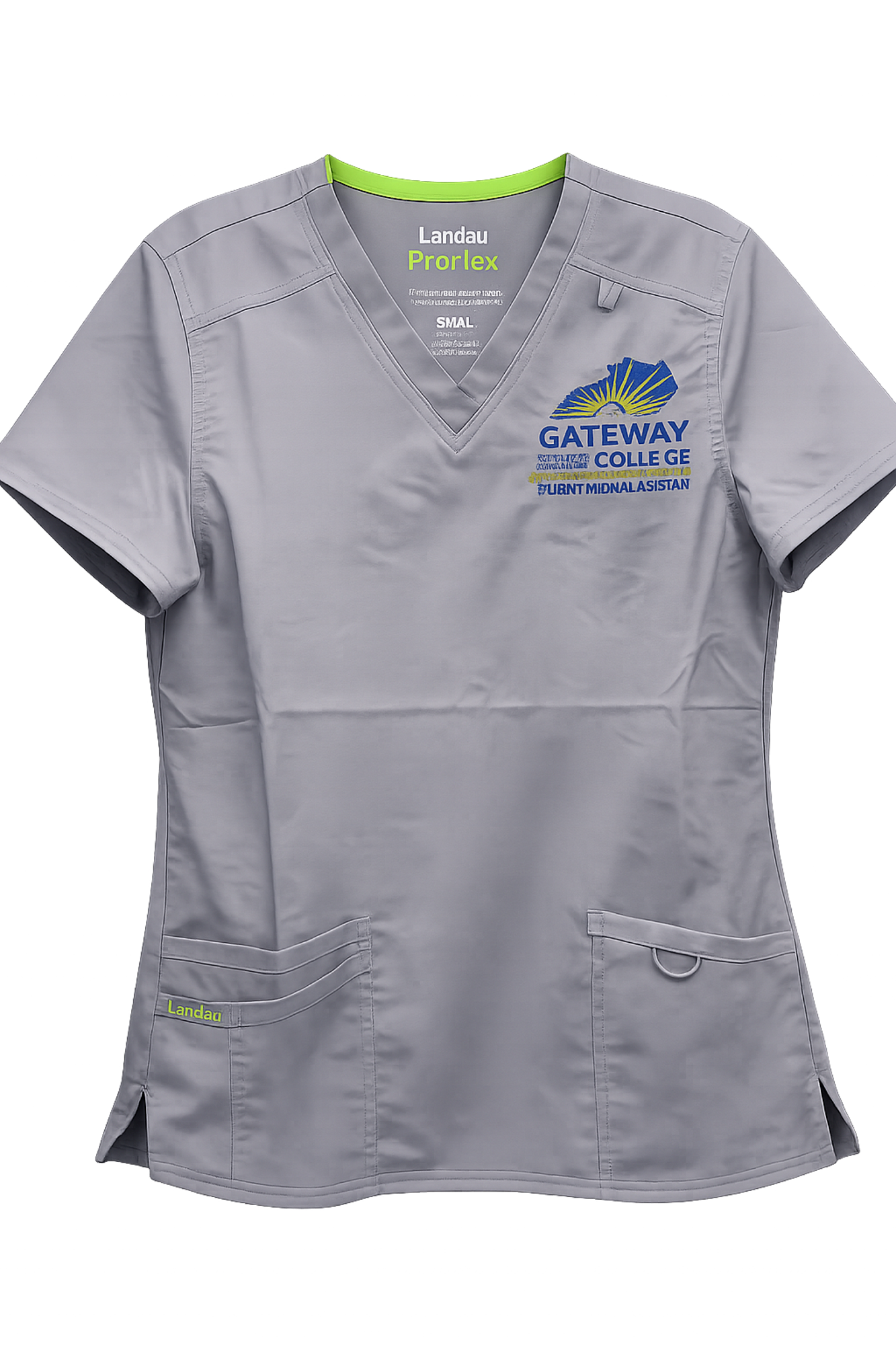 Product image 1 of 1 for Men's Medical Assistant Grey Scrub Top