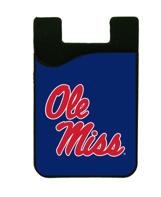 image of: Ole Miss Cell Phone Card Holder w/Screen Cleaner