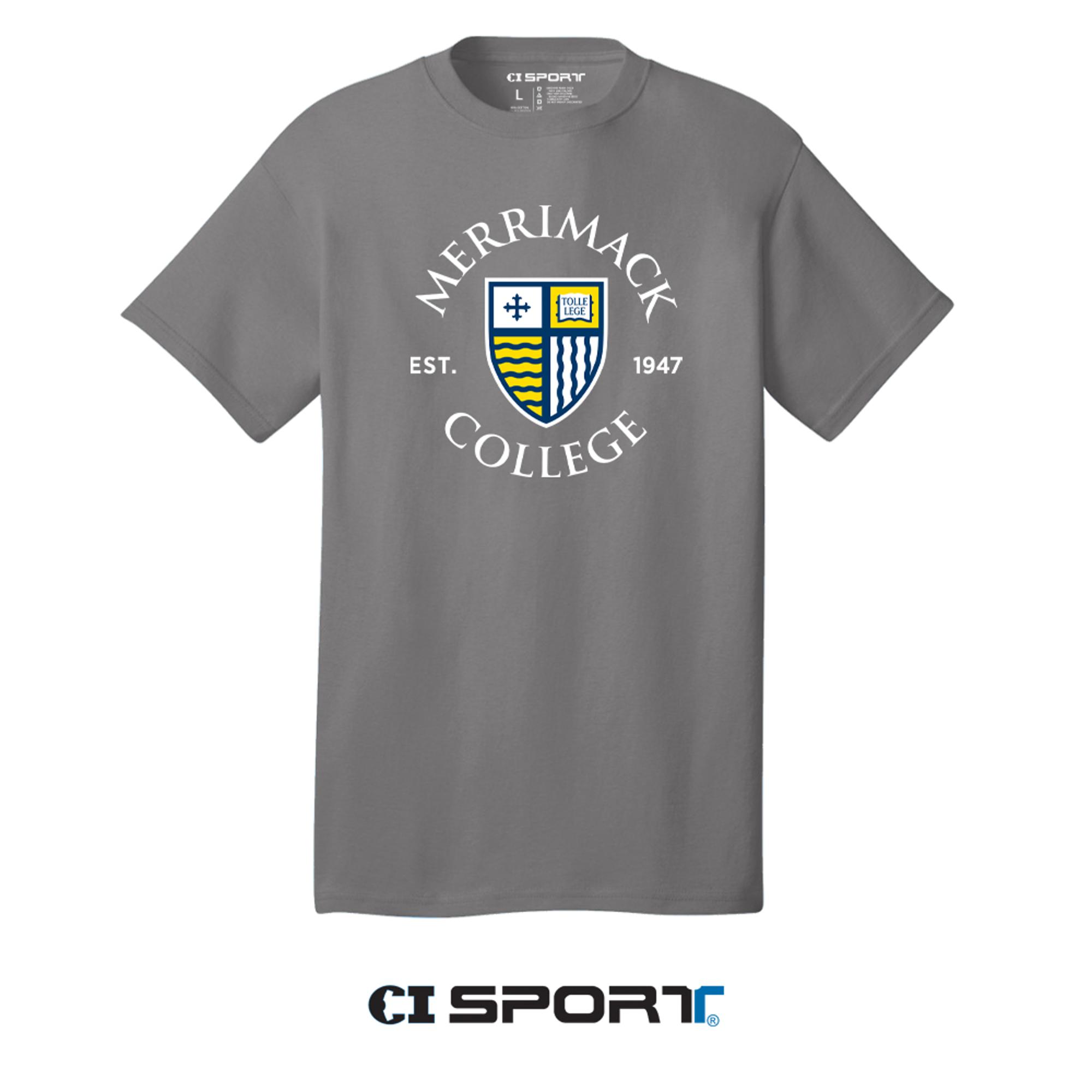 image of: Heather Grey Shield Tee
