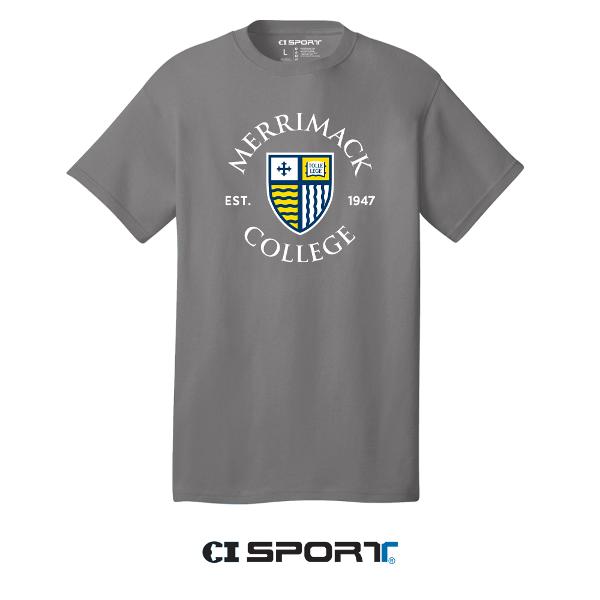 Heather Grey Shield Tee; $18.99