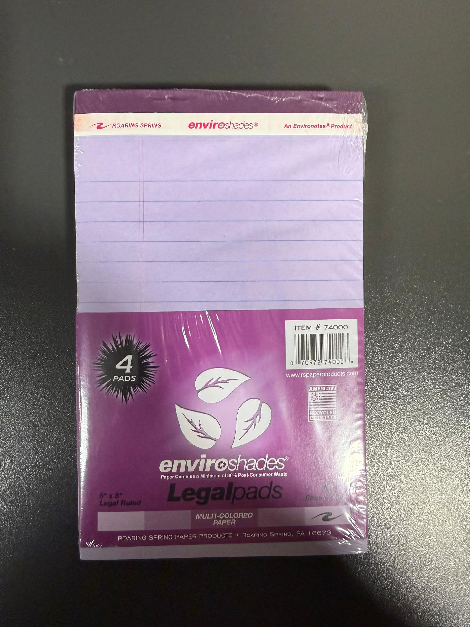 Product image 2 of 2 for LEGAL PAD 5X8 ENVIROSHADES