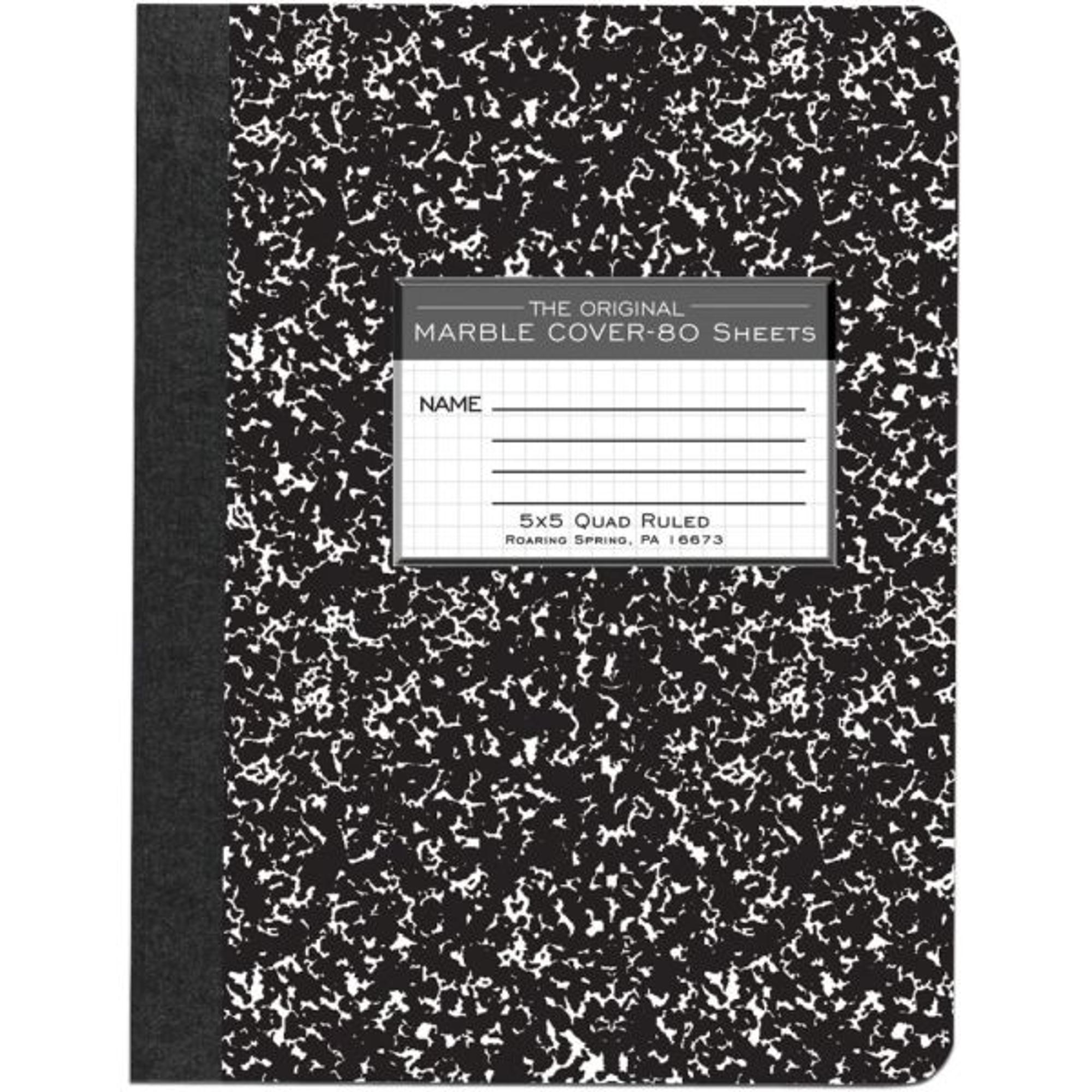 Product image 1 of 1 for Marble Composition Notebook Quad Ruled, 80 Sheets