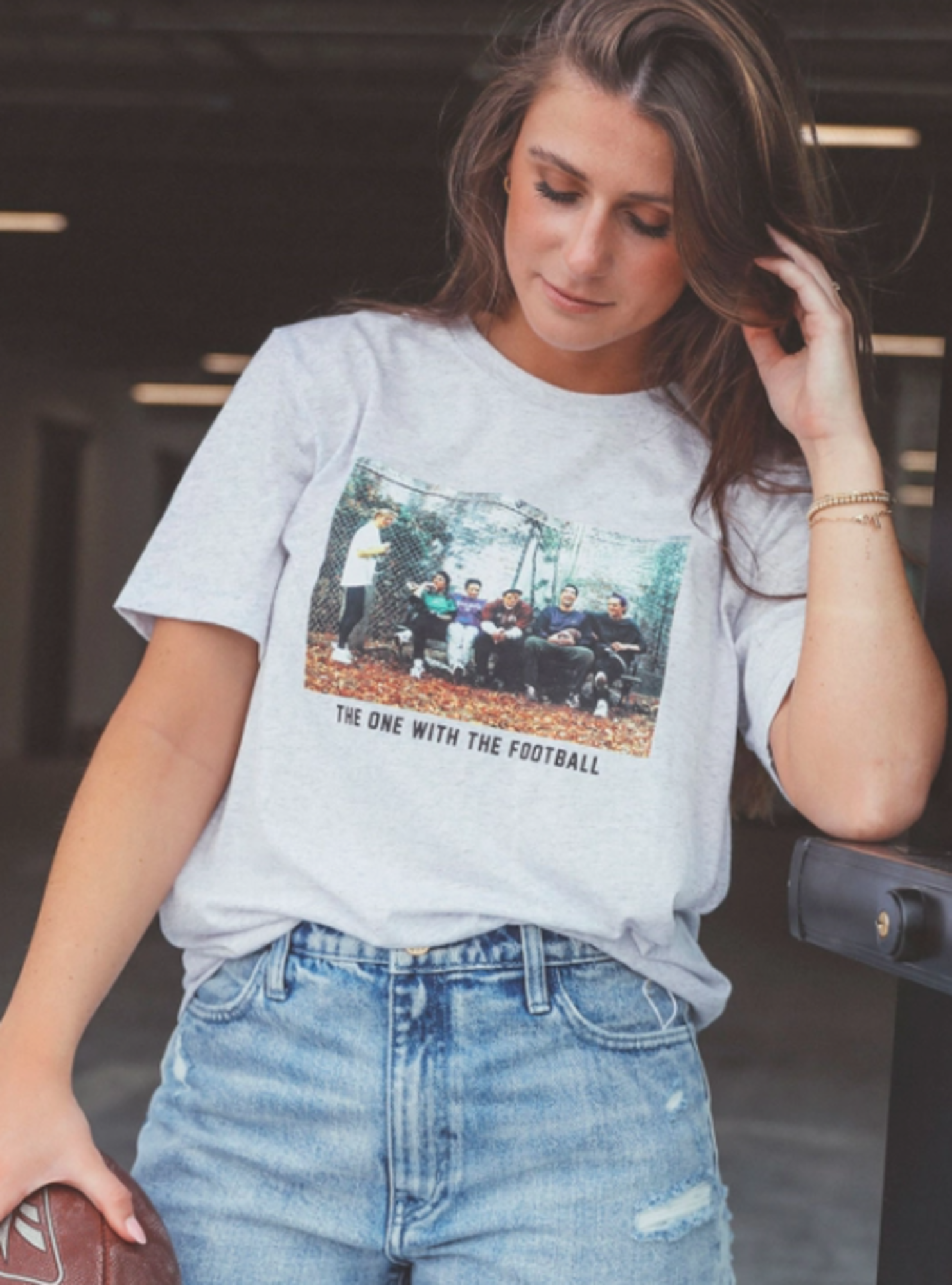 image of: Women's Charlie Southern Friends The One With The Football Short Sleeve Tee