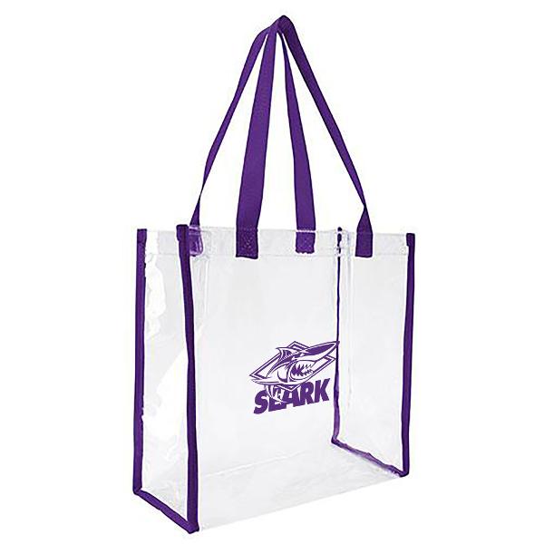 Southeast Arkansas College Clear Game Tote, Purple; $16.98