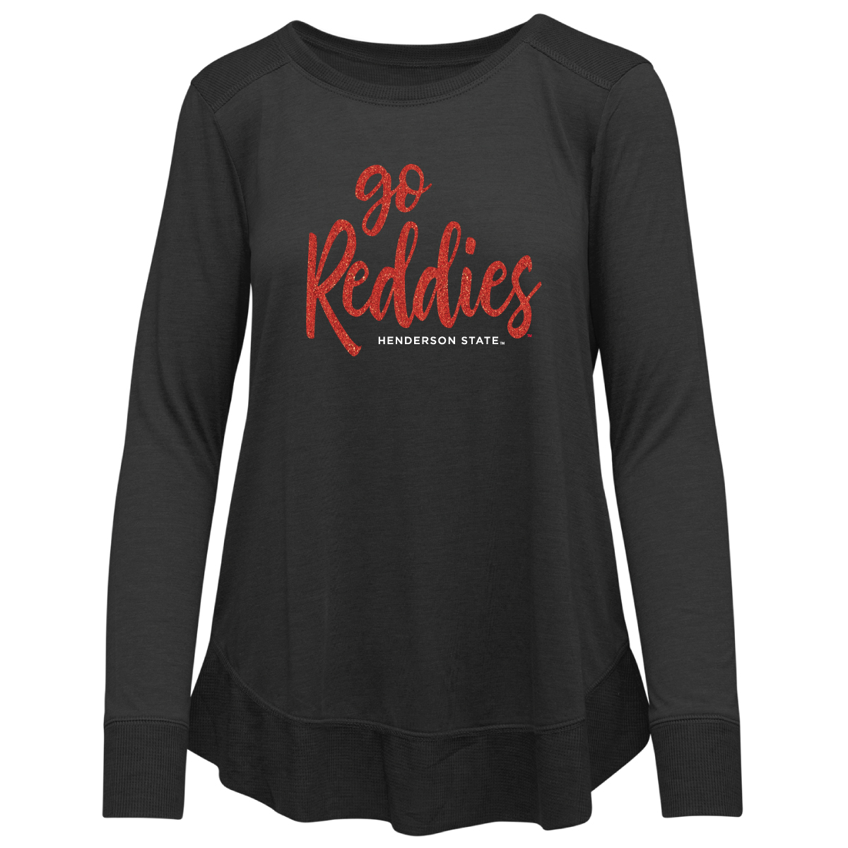 image of: Go Reddies Henderson State Sparkle Rampage Long Sleeve Shirt