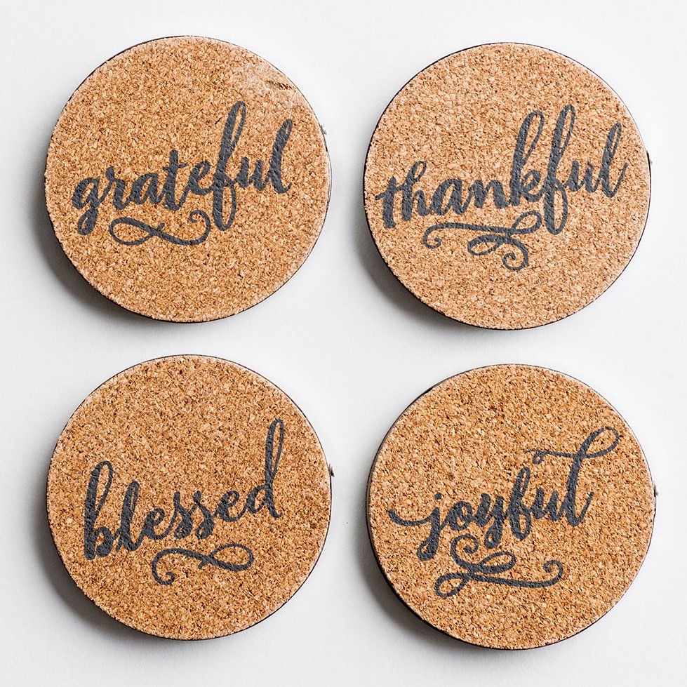 image of: DaySpring Cork & Metal Coasters