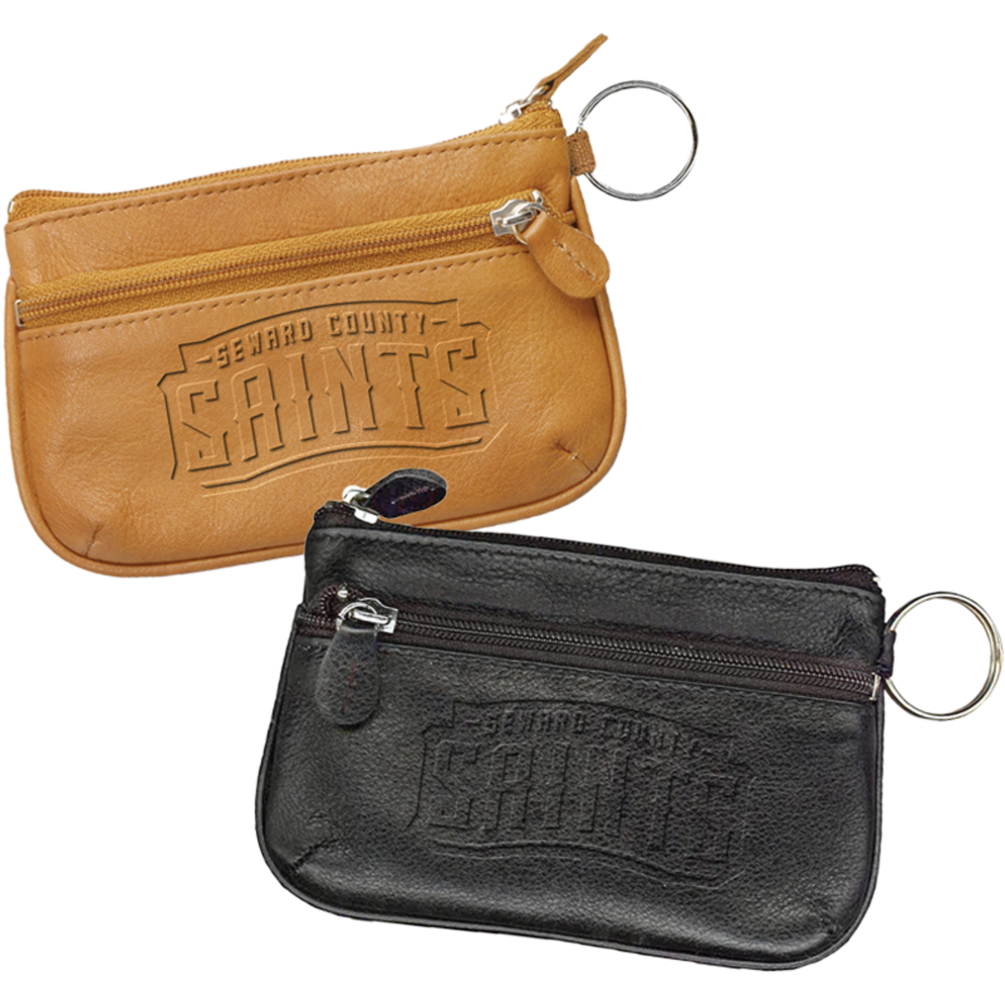 image of: MCM SAINTS LEATHER COIN CASE & ID WALLET