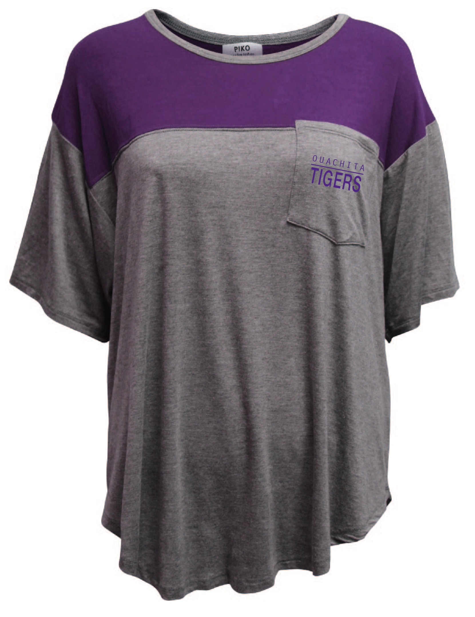 image of: PIKO CURVED HEM TUNIC