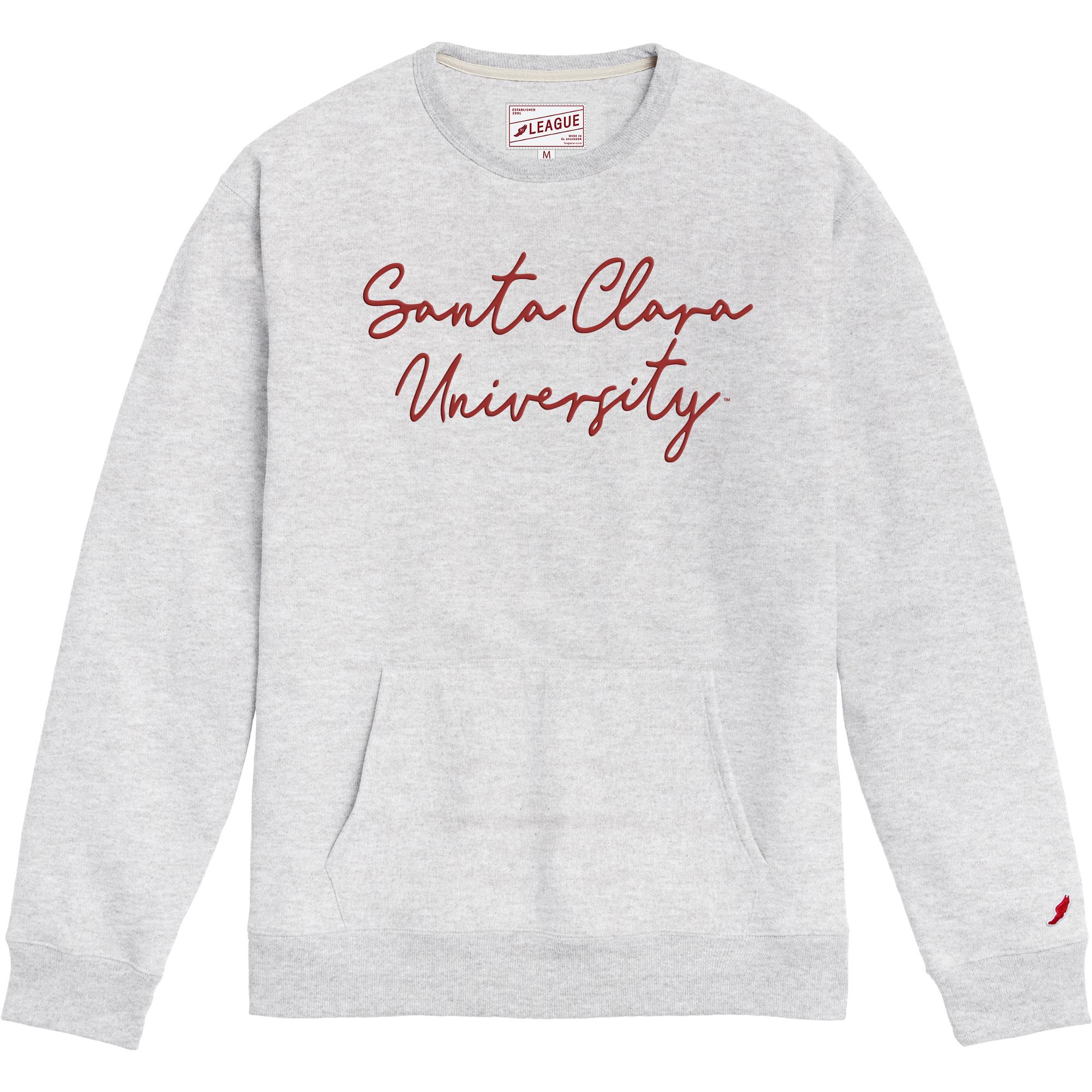 image of: Santa Clara University Pocket Crew Sweatshirt, Ash