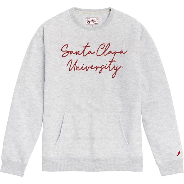 Santa Clara University Pocket Crew Sweatshirt, Ash; $74.98