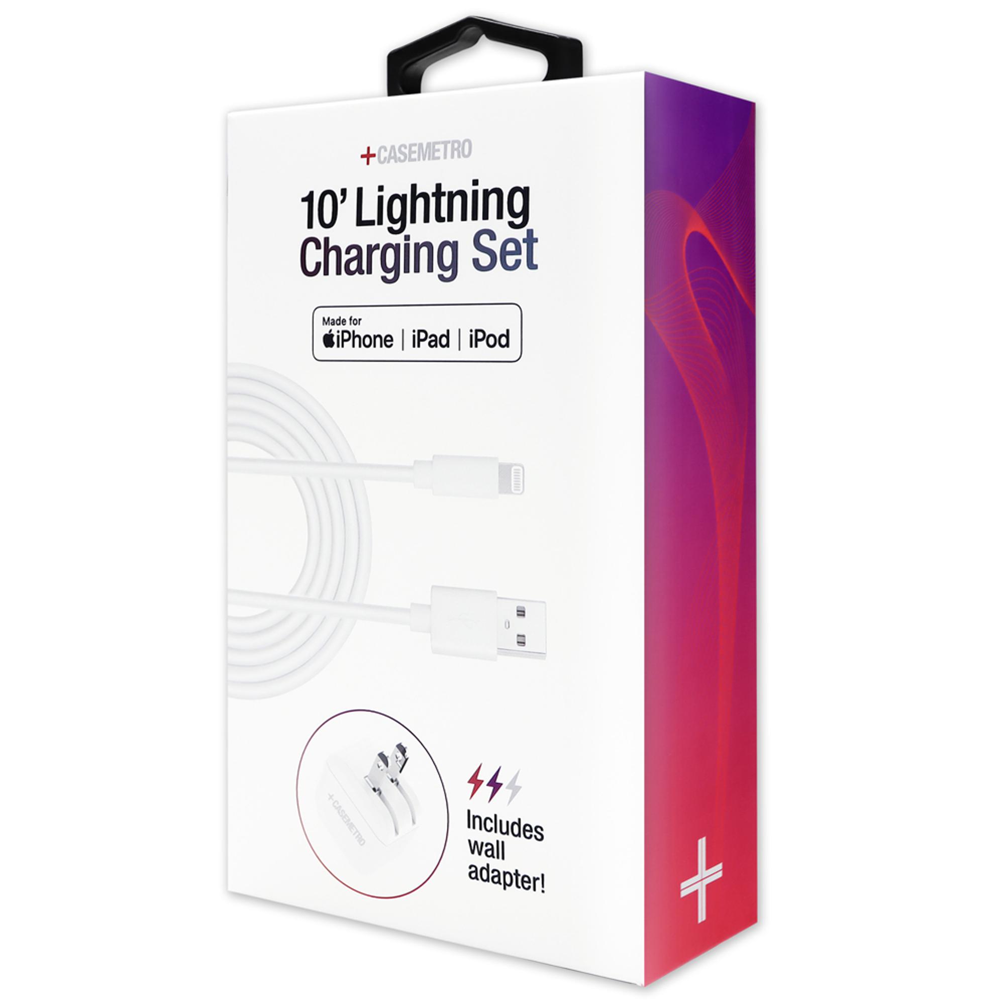 Product image 1 of 1 for 10′ LIGHTNING CHARGING SET W/ADAPTER