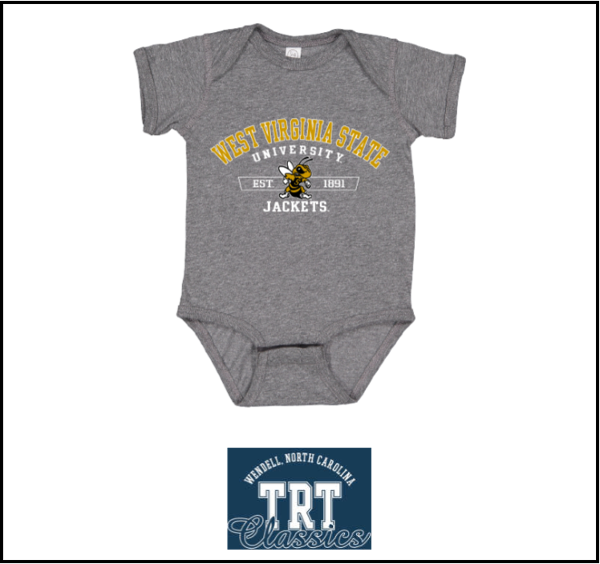 Product image 1 of 2 for Infant Suit - TRT Gray "WVSU"