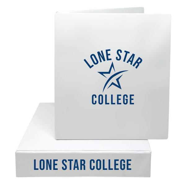 Lone Star College 2in Vinyl Binder, White; $14.95