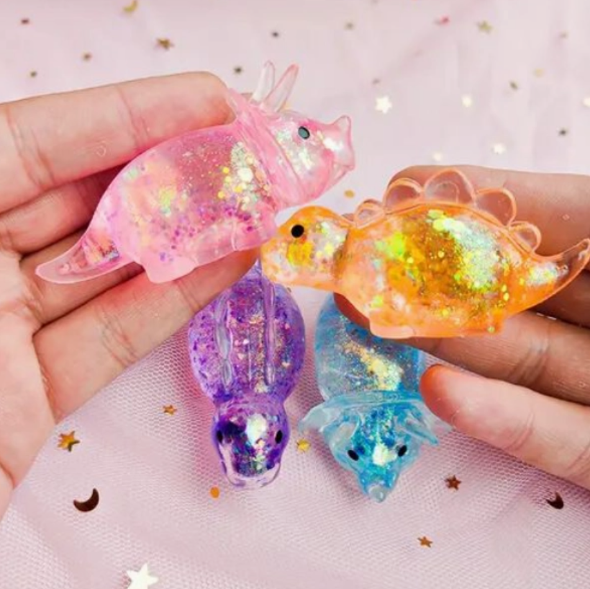 Product image 2 of 2 for Fidget Toy - Glitter Dinosaur Squishy