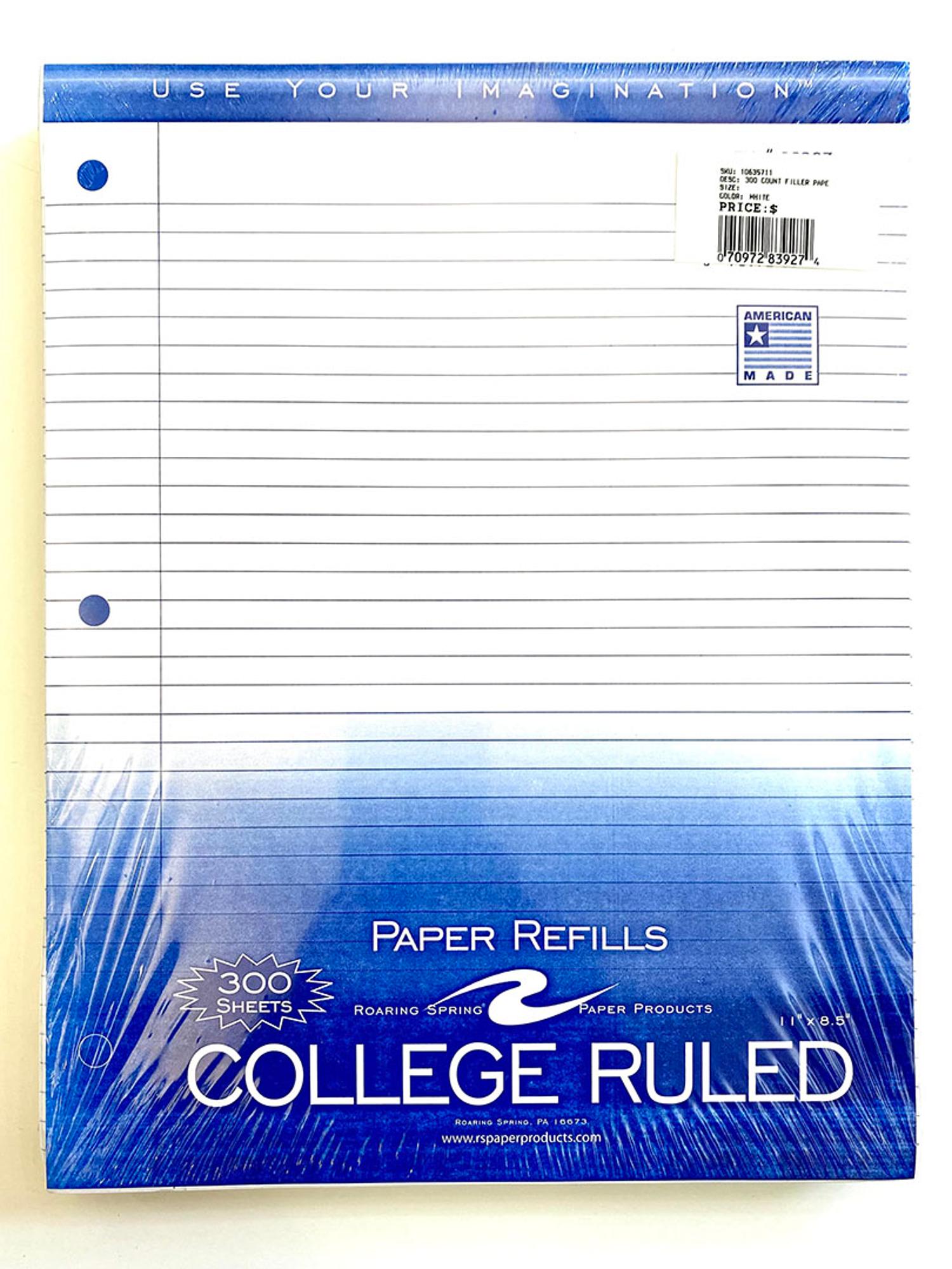 image of: 300 COUNT FILLER PAPER