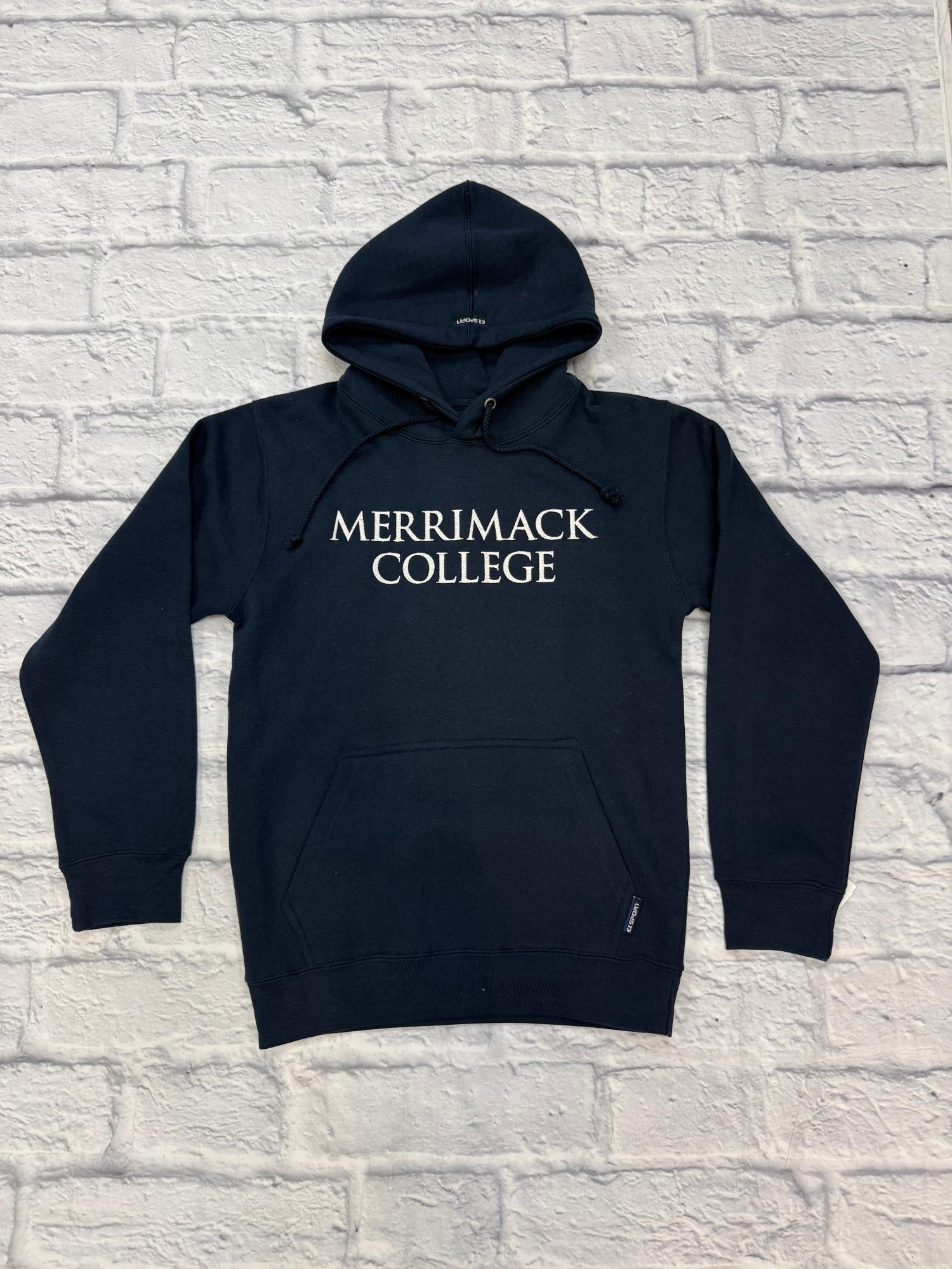 image of: Navy Merrimack College EMB Stacked Logo