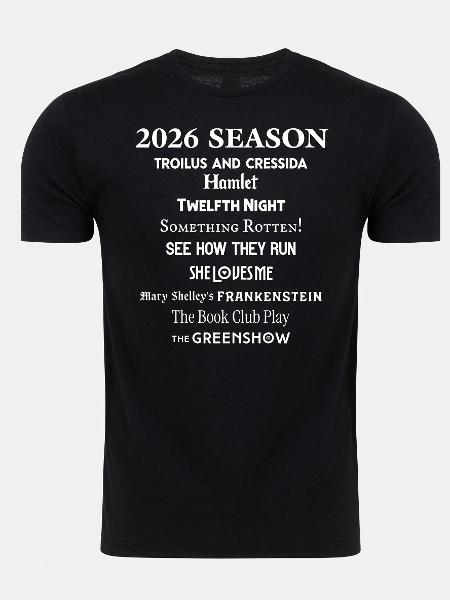 Utah Shakespeare Festival 2026 Season Play Shirt; $22.99