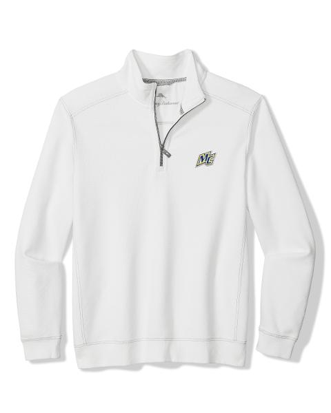 Tommy Bahama White Montego Bay Half Zip; $148.99