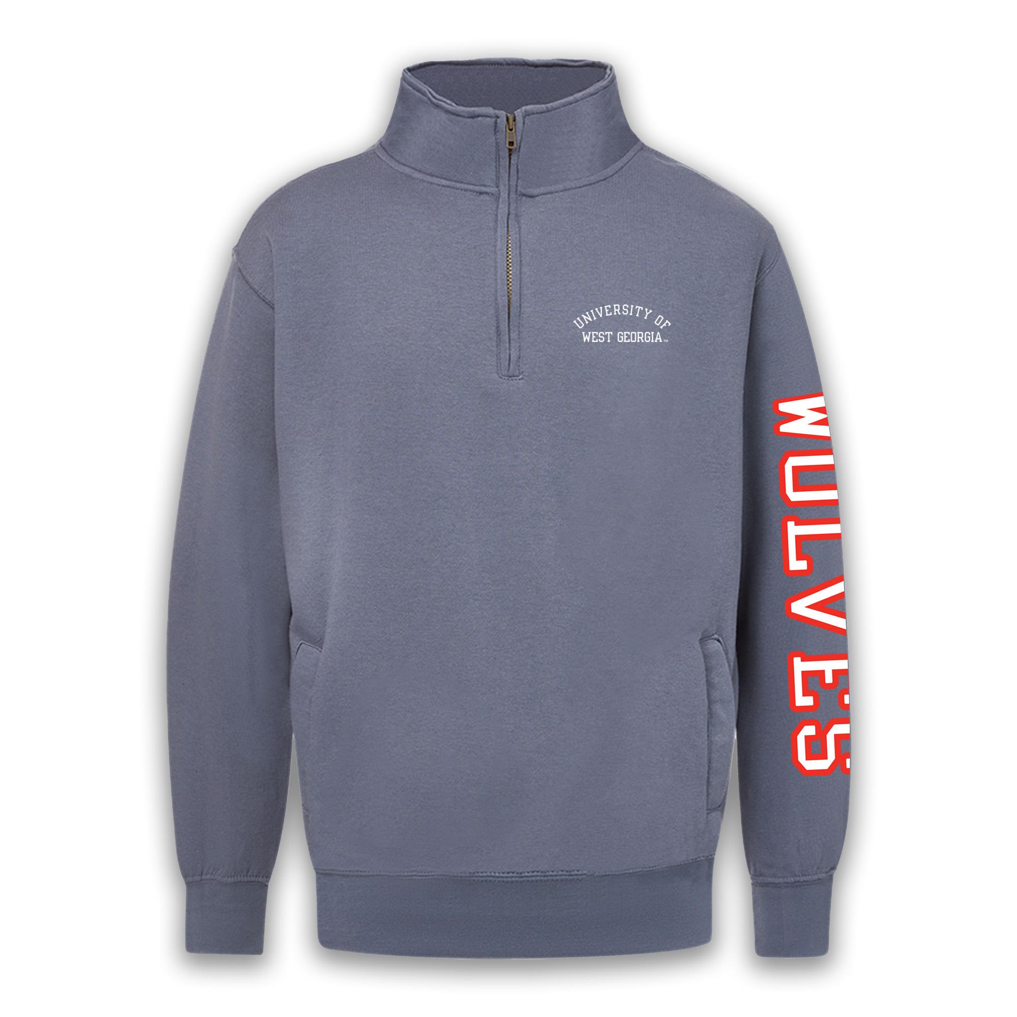image of: FUNDAMENTAL FLEECE Q-ZIP 3-IMPRINT LAKE ATHLETICS - FULL COLOR