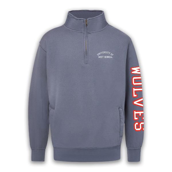 FUNDAMENTAL FLEECE Q-ZIP 3-IMPRINT LAKE ATHLETICS - FULL COLOR; $29.99