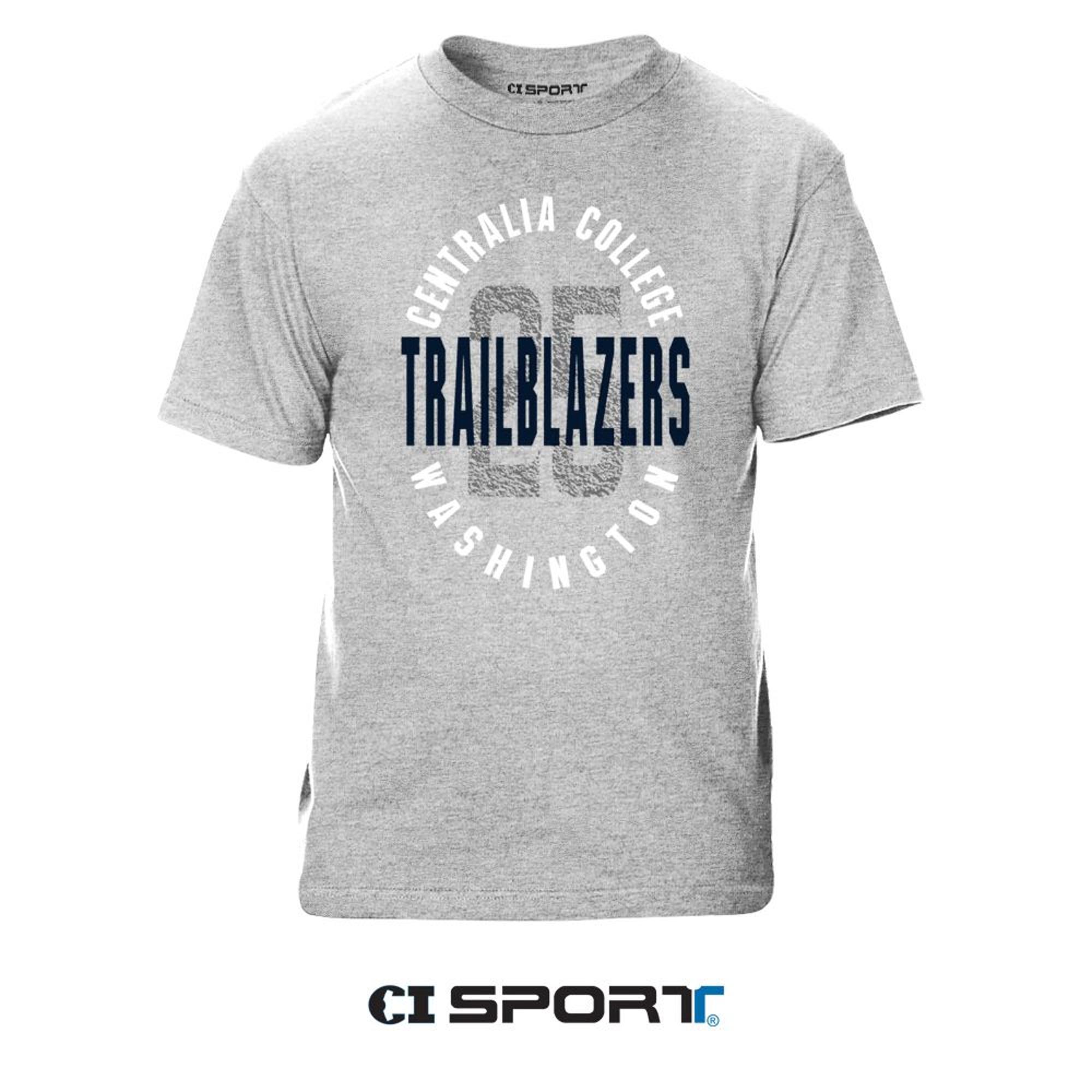 image of: CI Sport Centralia College Trailblazers 25 Grey Tee
