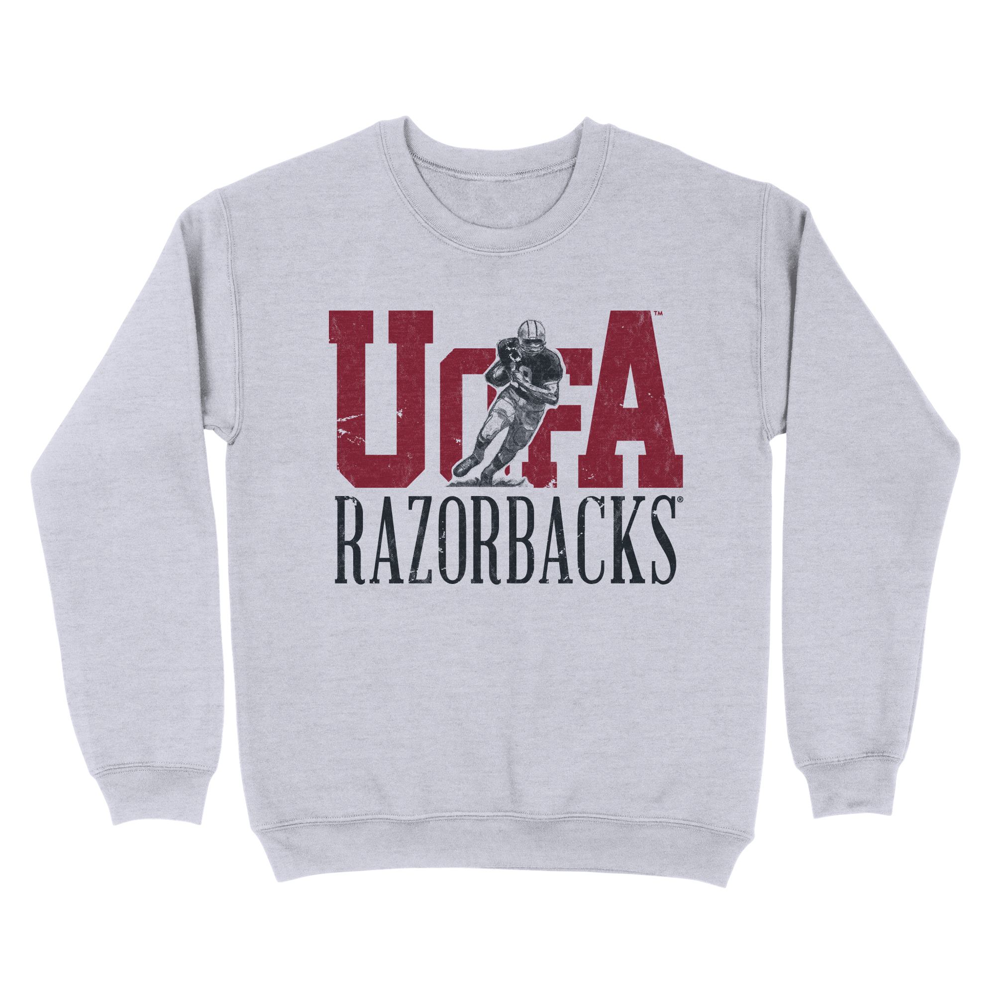image of: University of Arkansas Bold Letter Football Crewneck