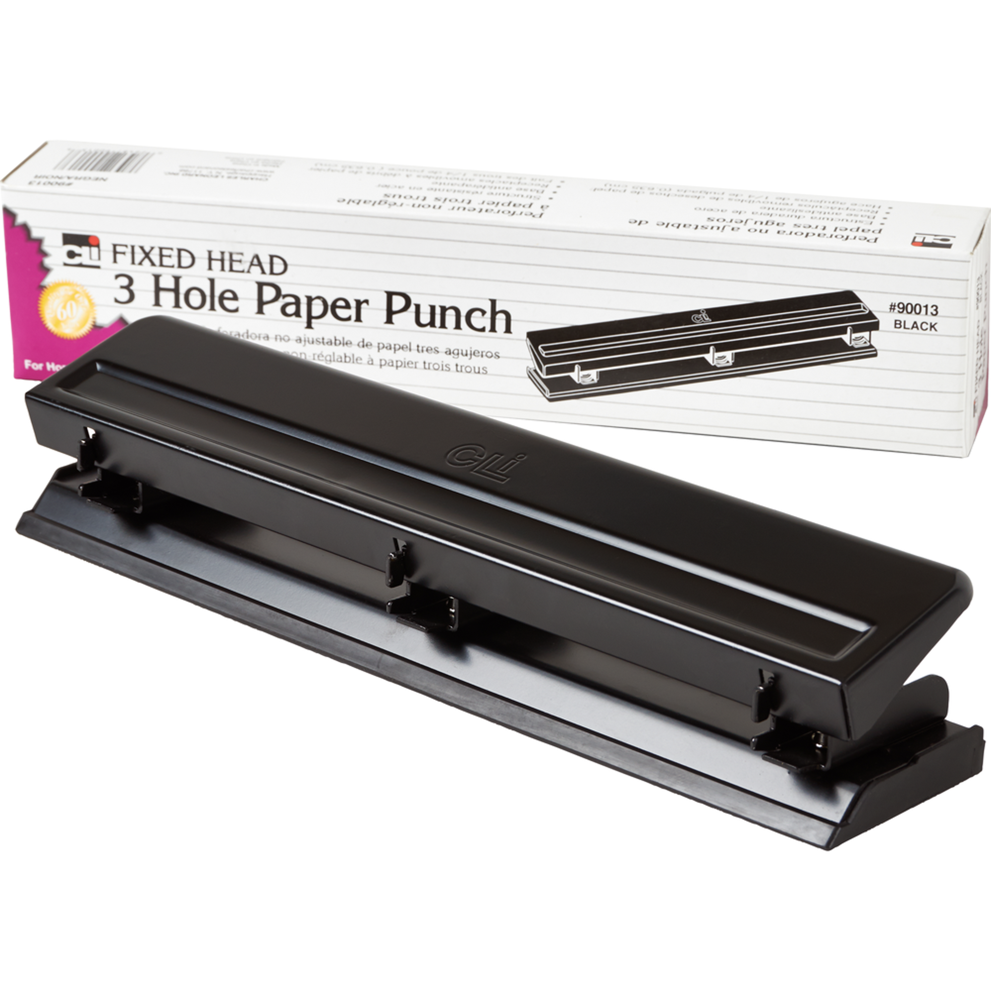 Product image 1 of 1 for Charles Leonard 3 Hole Punch, Black