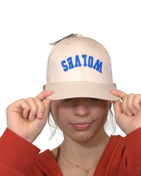 Upside Down Wolves Trucker Hat; $24.99