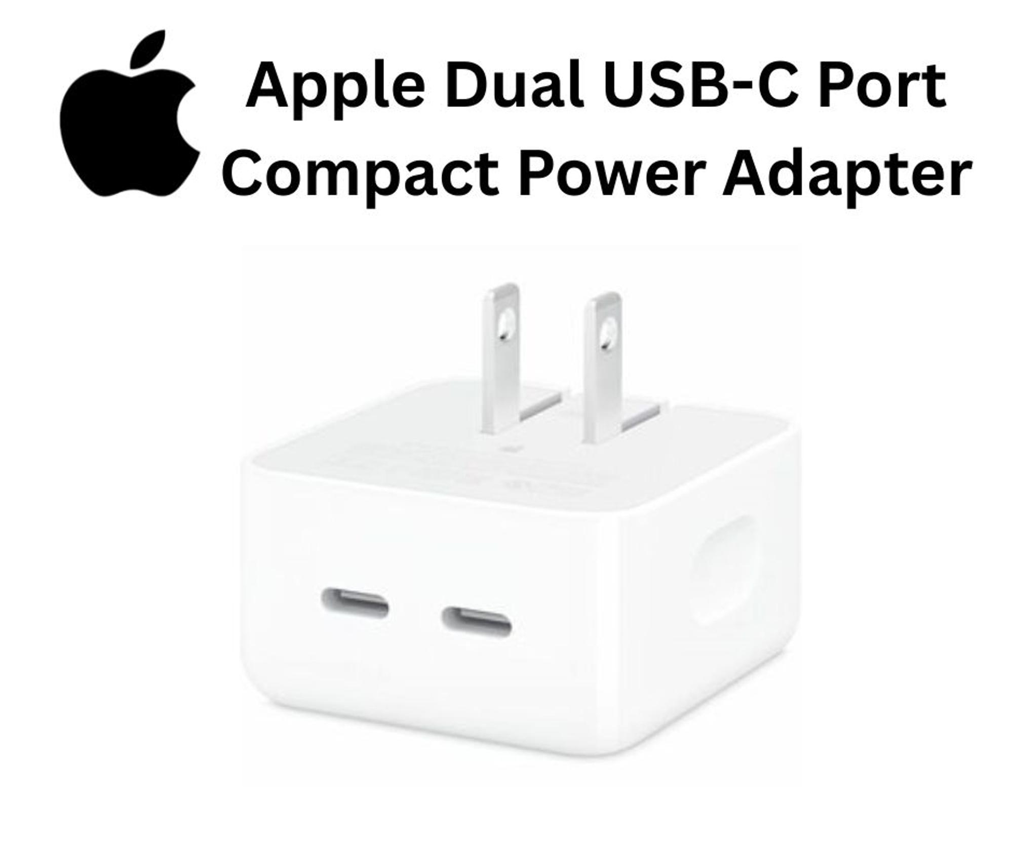 Product image 1 of 2 for Apple - Dual USB-C Port Compact Power Adapter