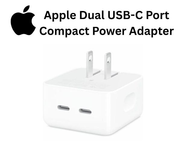 Apple - Dual USB-C Port Compact Power Adapter; $59.00