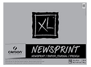 image of: Canson XL Series Newsprint, 18" x 24"
