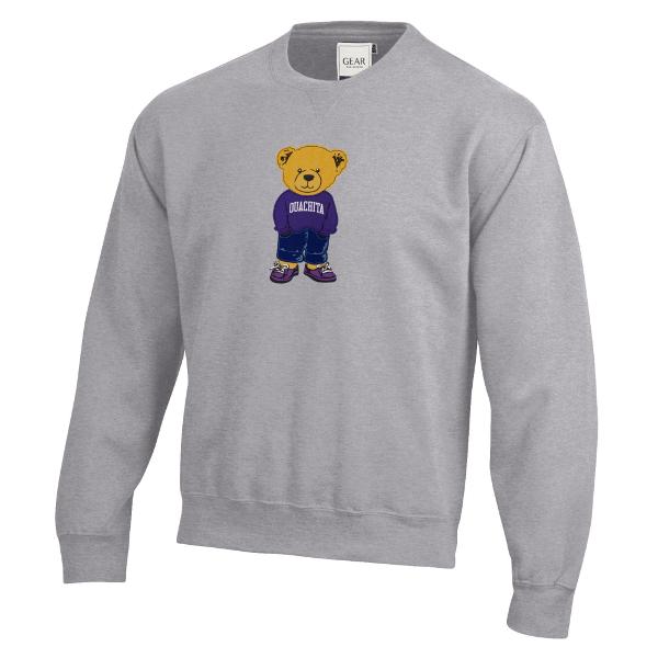 Ouachita Teddy Bear Big Cotton Tumbled Crew; $59.99