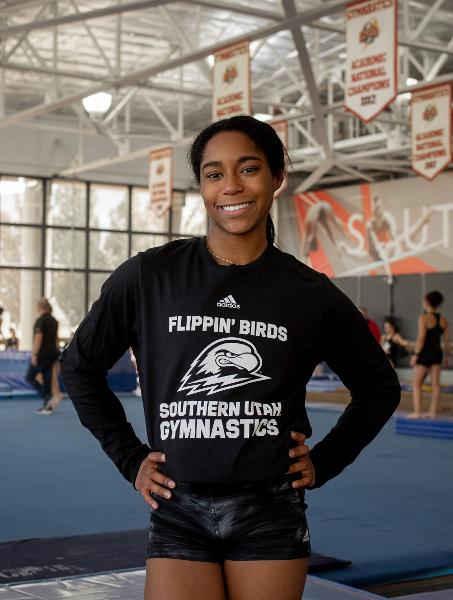 Adidas SUU Flippin' Birds Gymnastics Long Sleeve Tee; $35.99