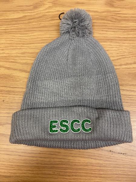 ESCC Glitter Cozy Pom Beanie; $24.99