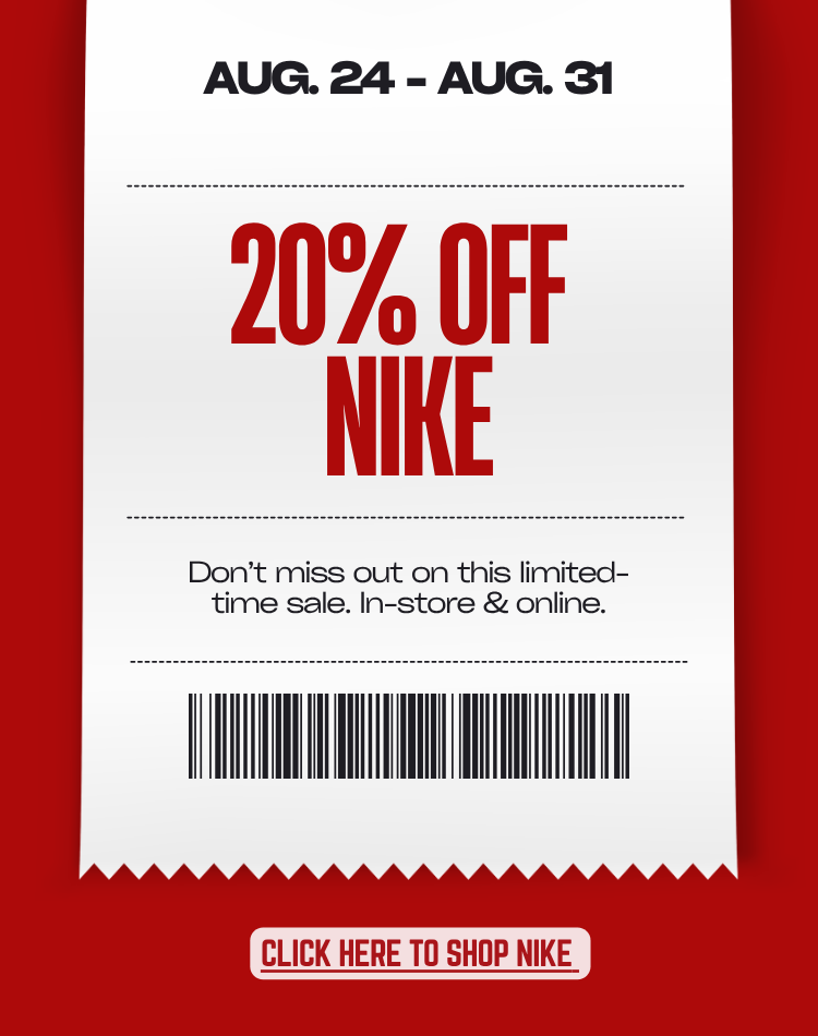 Click to shop 20% off Nike!