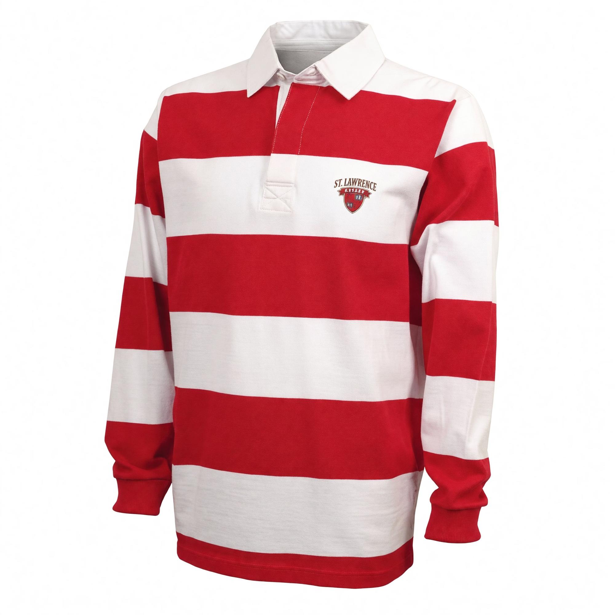 Product image 1 of 1 for St Lawrence Red & White Stripe Rugby Shirt