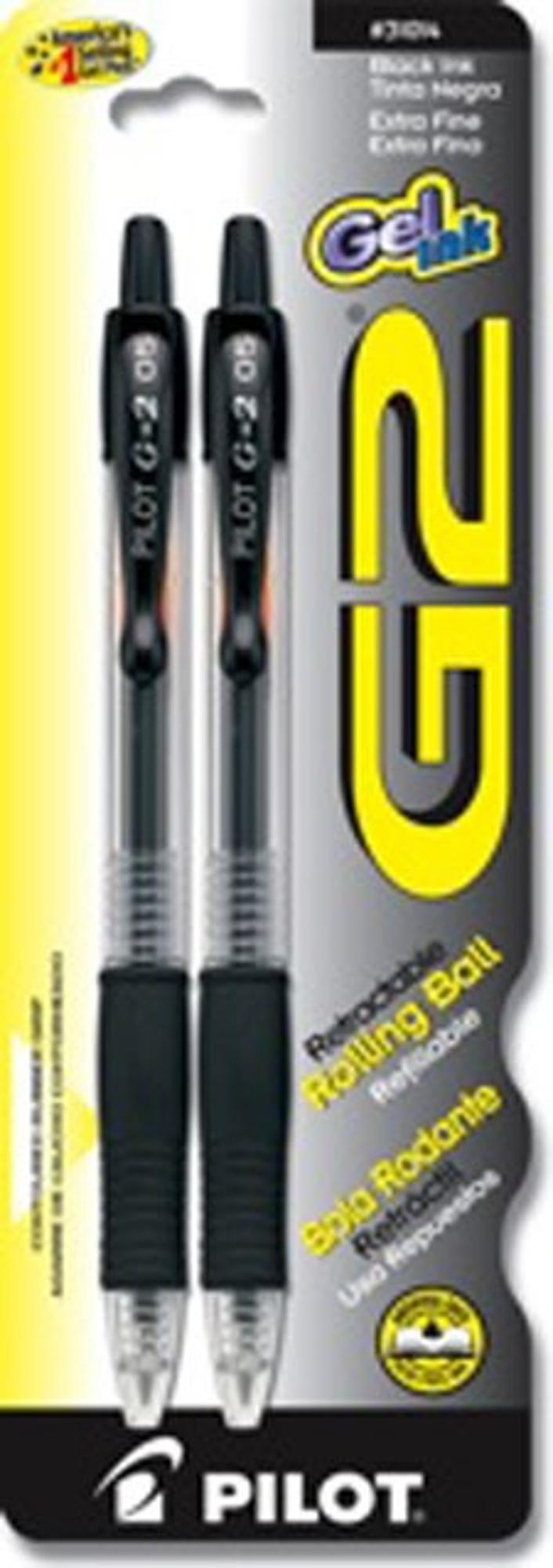 image of: PEN GEL X-FINE BLACK 2 CT