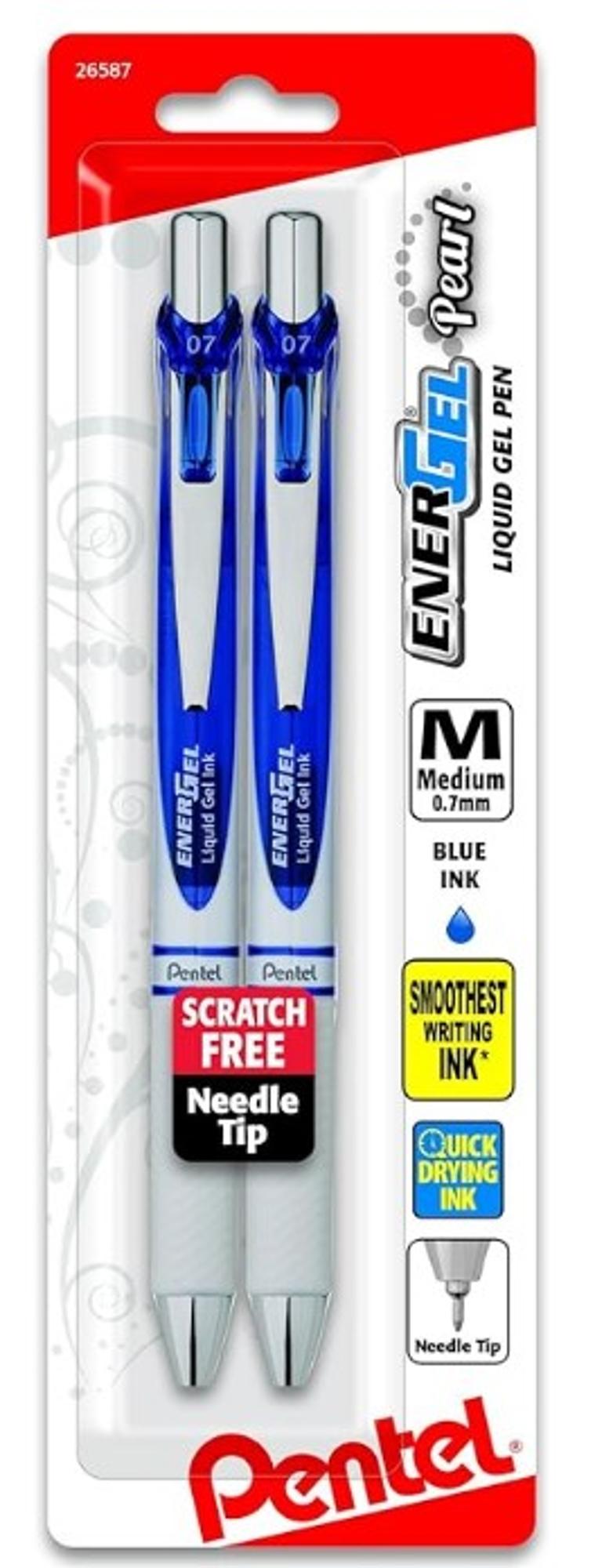 image of: Energel Pearl Retractable Gel Pen - Blue
