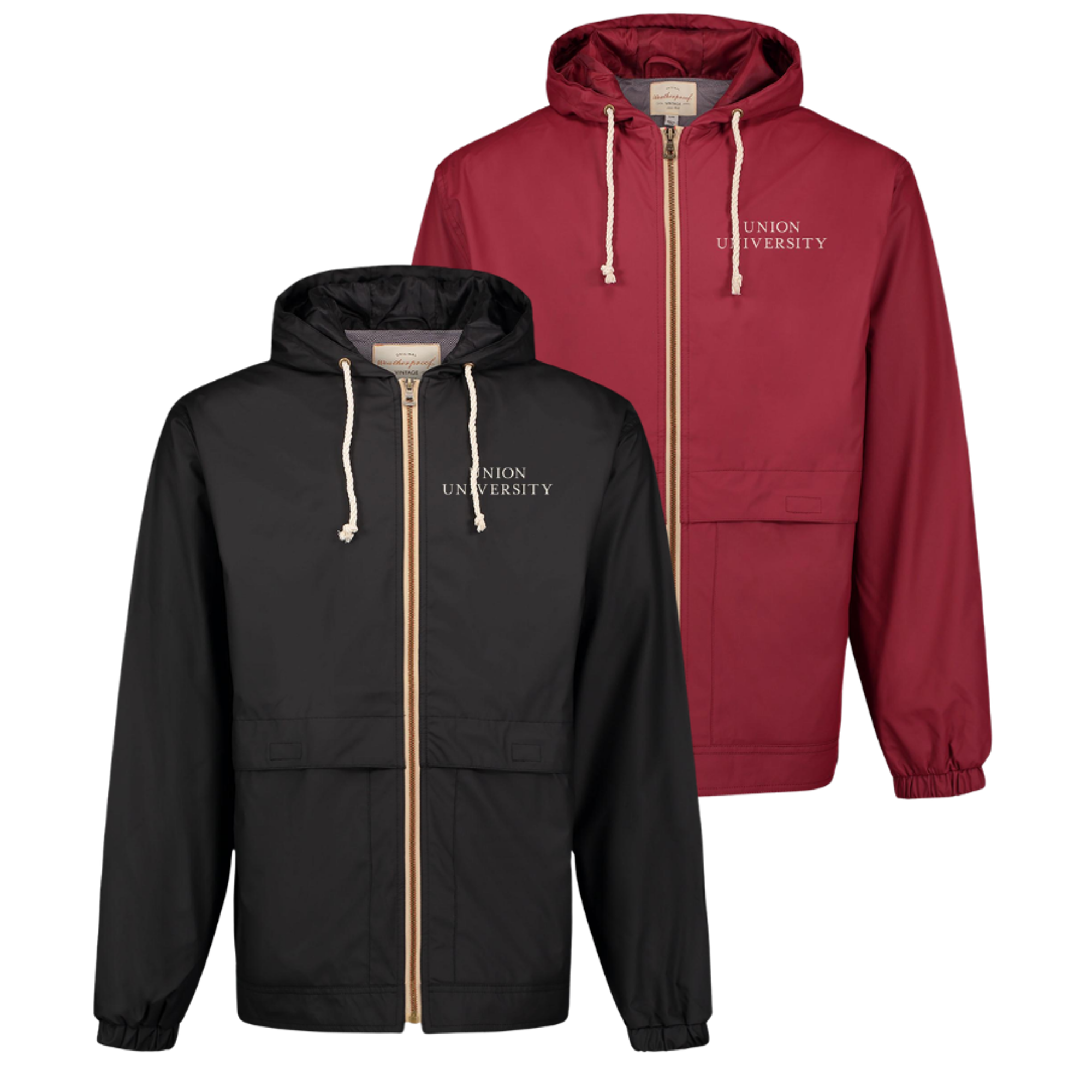 Union University Vintage Hooded Rain Jacket