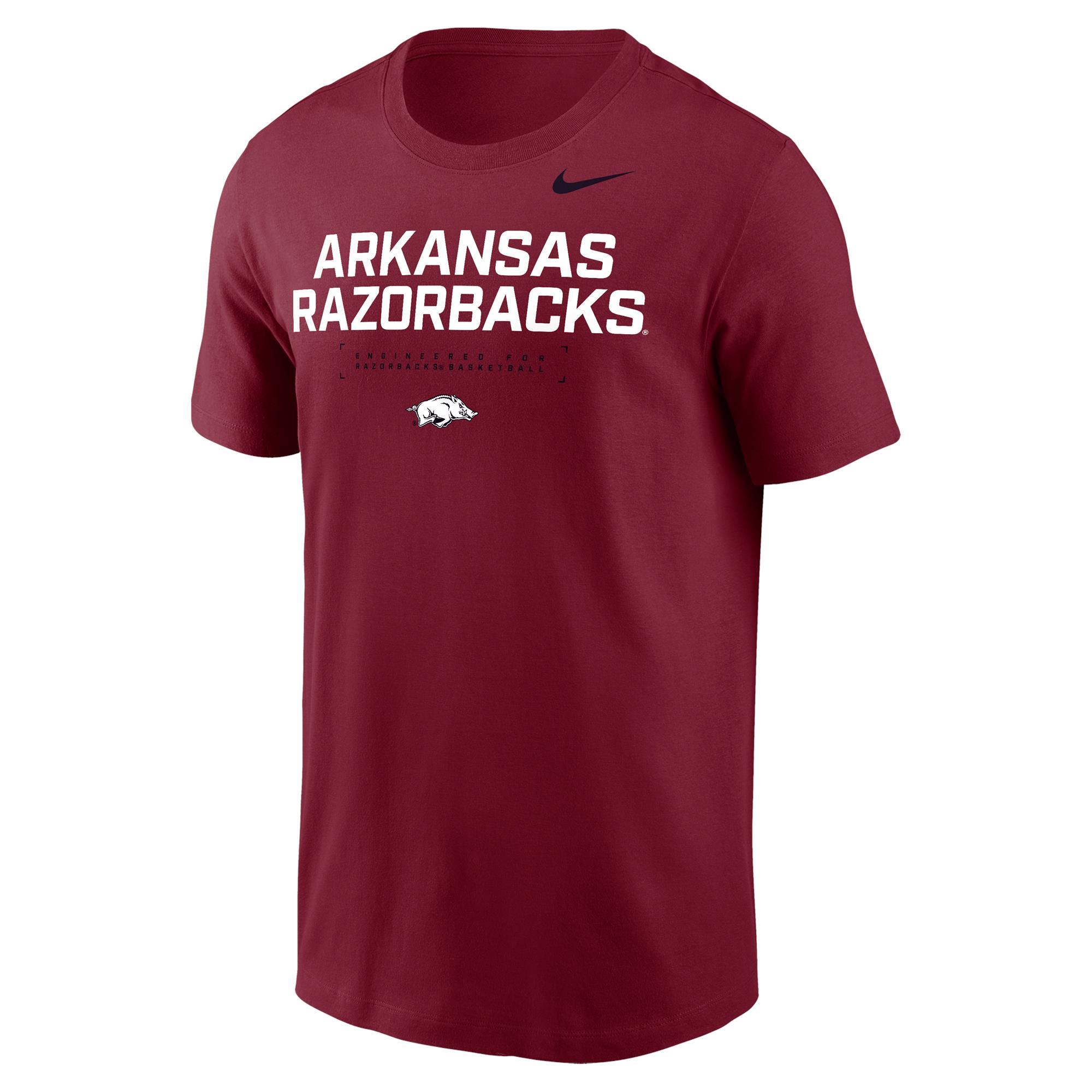 image of: Arkansas Razorbacks Basketball Nike Dri-FIT Cotton SS Tee