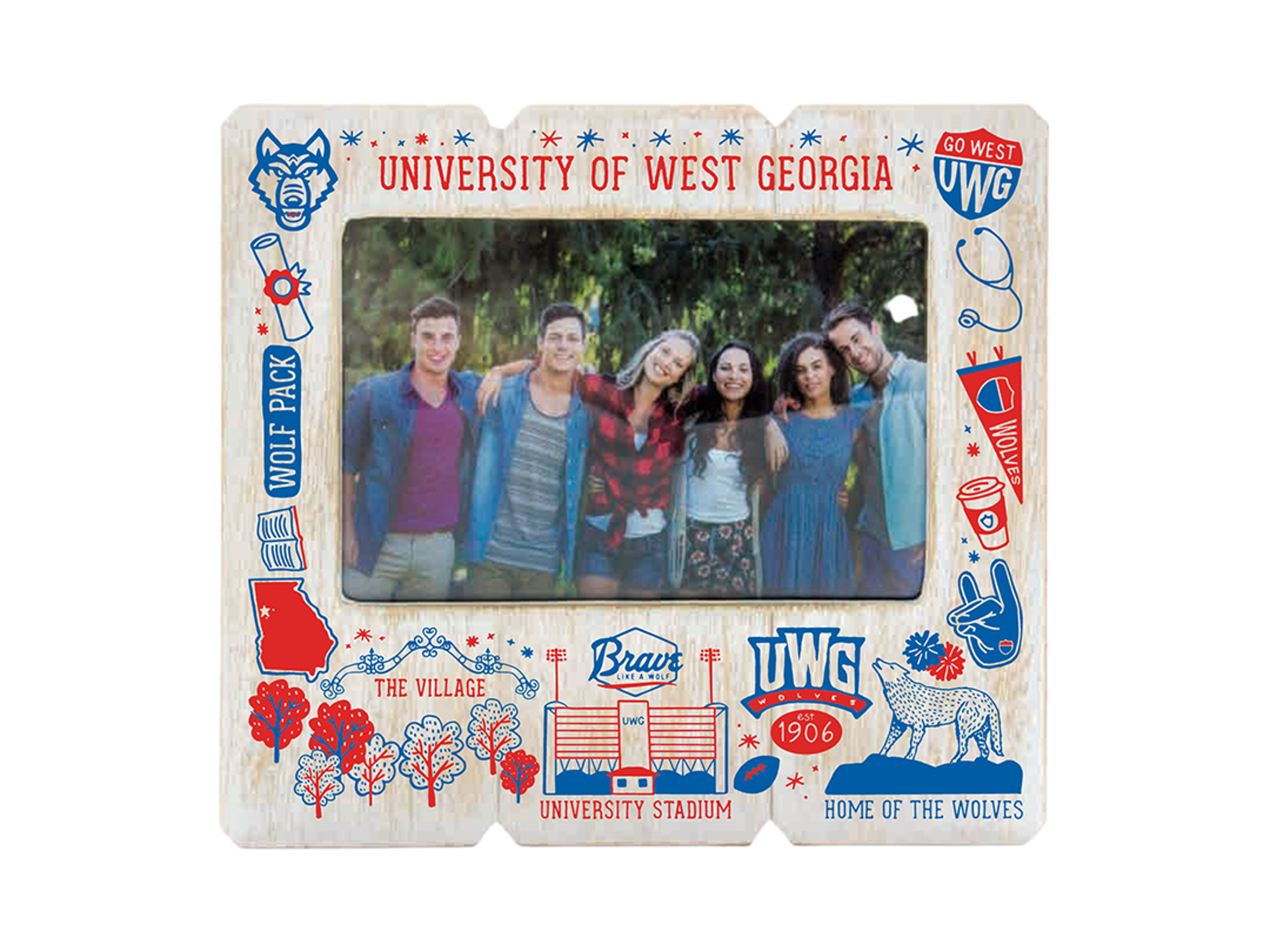 image of: UWG LEGACY WOOD PHOTO FRAME