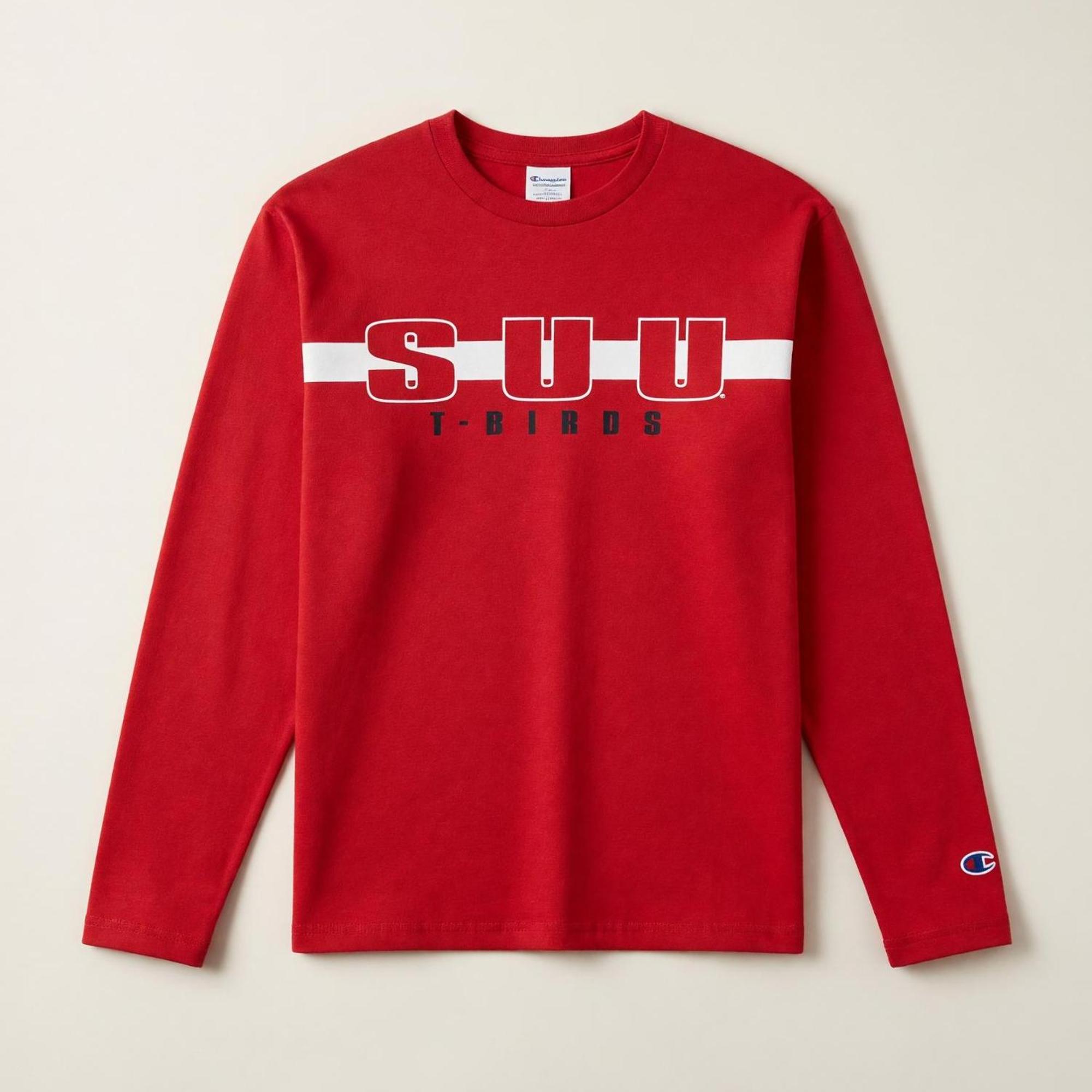 Product image 1 of 3 for Colosseum Long-Sleeve Tee – SUU Red