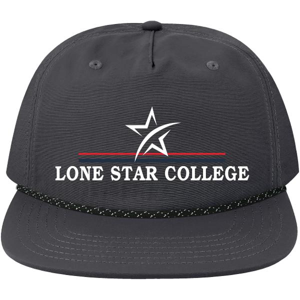Lone Star College Chill Flat Bill Hat, Black; $32.00