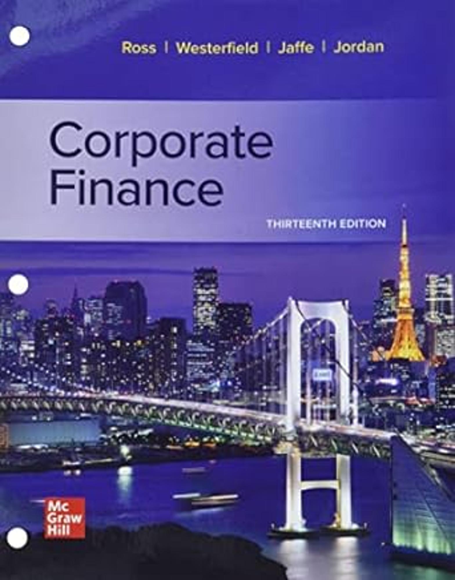Cover image for CORPORATE FINANCE (LOOSELEAF)