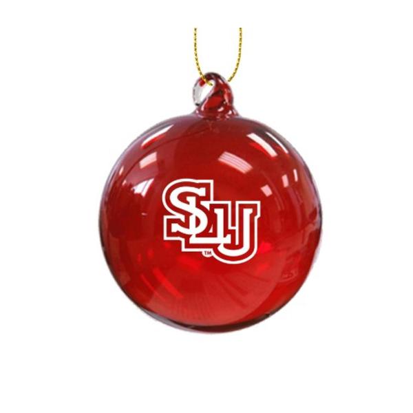 SLU Hand Blown Glass Ornament; $19.95