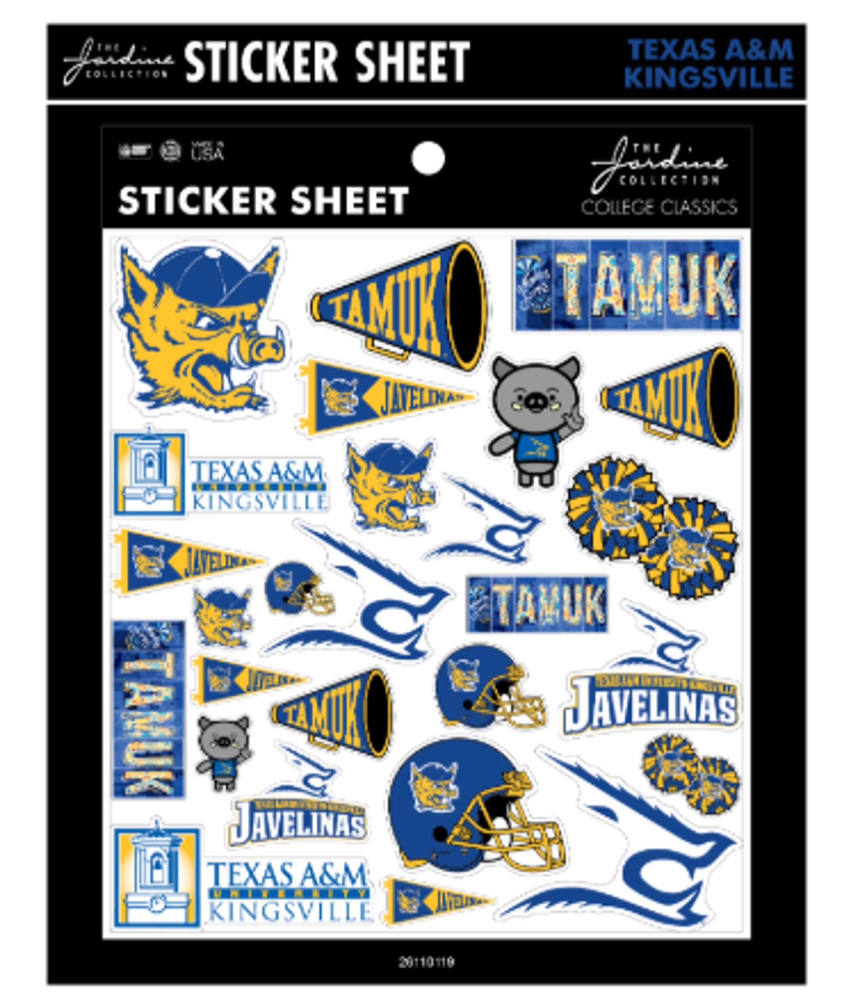 Product image 1 of 1 for TAMUK STICKER SHEET