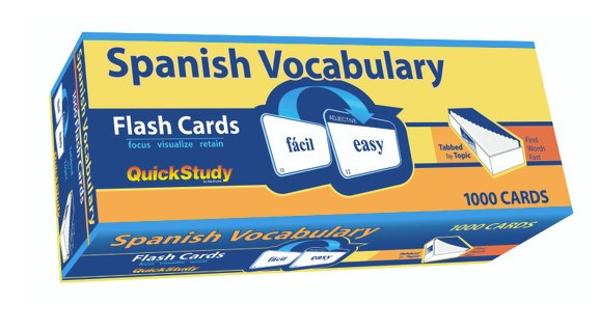 BarCharts / Spanish Vocabulary Flash Cards; $17.95